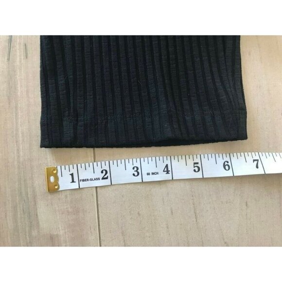 EILEEN FISHER Textured Stretch Rib Ankle Pants Size PP Black Lyocell Elastane - Picture 9 of 9